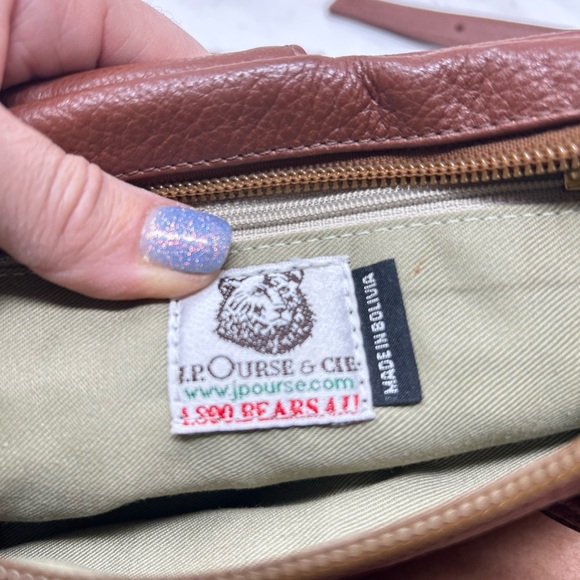 JPOurse & Cie kangaroo lightweight leather backpack in cinnamon - Picture 7 of 8